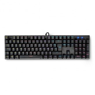 Bedraad Gaming Toetsenbord | USB Type-A | Mechanische Toetsen | LED | AZERTY | Frans | USB Gevoed | Lengte stroomkabel: 1.50 m | Gaming