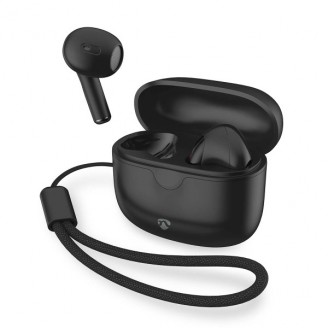 Volledig Draadloze Oordopjes | Bluetooth | Maximale batterijduur: 16 uur | Aanraakbediening | Charging case | Draadloze oplaadcase | Ingebouwde microfoon | Ondersteuning voor spraakbesturing | Zwart
