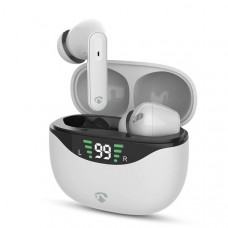 Volledig Draadloze Oordopjes | ANC (Active Noise Cancelling) | Bluetooth | Maximale batterijduur: 30 uur | Aanraakbediening | Charging case | Draadloze oplaadcase | Ingebouwde microfoon | Ondersteuning voor spraakbesturing | Wit