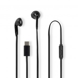 Bedrade Koptelefoon | USB-CT | Kabellengte: 1.20 m | Ingebouwde microfoon | Volumebediening | Zwart