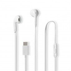 Bedrade Koptelefoon | USB-CT | Kabellengte: 1.20 m | Ingebouwde microfoon | Volumebediening | Wit