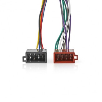 ISO-Kabel voor Autoradio | ISO-compatibiliteit: Kenwood | 0.15 m | Rond | PVC | Polybag