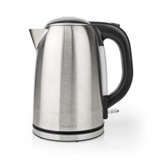 Waterkoker | 1.7 l | Roestvrij Staal | Zilver / Zwart | 360 graden draaibaar | Verborgen verwarmingselement | Strix-controller | Droogkookbeveiliging