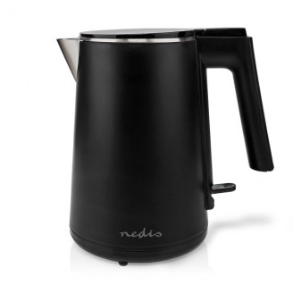 Waterkoker | 1.0 l | Kunststof | Zwart | 360 graden draaibaar | Verborgen verwarmingselement | Strix-controller | Droogkookbeveiliging