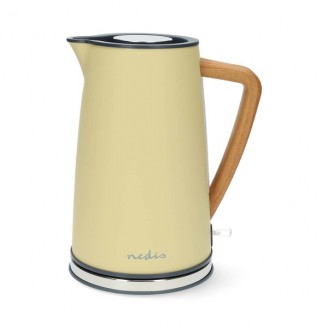 Waterkoker | 1.7 l | Soft-Touch | Geel | 360 graden draaibaar | Verborgen verwarmingselement | Strix-controller | Droogkookbeveiliging