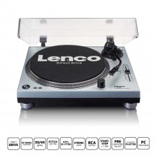 L-3809ME Direct drive platenspeler met USB / PC Codering Metallic blauw