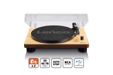 Platenspeler met ingebouwde luidsprekers USB Codering Hout