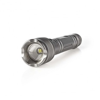 LED-Zaklamp | Batterij Gevoed | 4.5 V DC | 10 W | 3x C/LR14 | Nominale lichtstroom: 500 lm | Lichtbereik: 250 m | Stralingshoek: 9.5 Â°