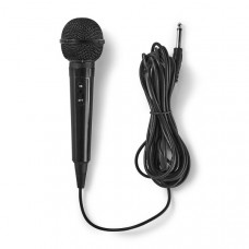 Bedrade Microfoon | CardioÃ¯de | Vaste Kabel | 5.00 m | 80 Hz - 12 kHz | 600 Ohm | -75 dB | Aan/uit knop | ABS | Zwart