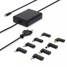 Notebook-Adapter | GaN | 100 W | 5 / 9 / 12 / 15 / 20 V DC | 3.0 / 5.0 A | Gebruikt voor: Notebook / Smartphone / Tablet | Euro / Type-C (CEE 7/16)