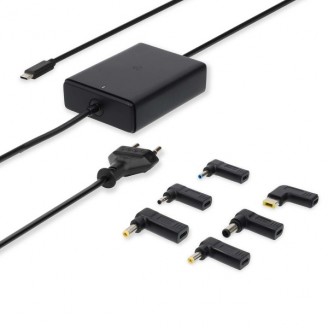 Notebook-Adapter | GaN | 65 W | 5 / 9 / 12 / 15 / 20 V DC | 2.4 / 3.0 / 3.25 A | Gebruikt voor: Notebook / Smartphone / Tablet | Euro / Type-C (CEE 7/16)