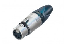 XLR cable socket 4 N/A XX soldeer connecties Vernikkeld