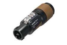 2-polige speakON kabelconnector, chuck type trekontlasting voor kabeldiameters 6 tot 12 mm