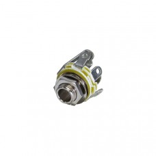 Stereoconnector 6.35 mm Female Zilver