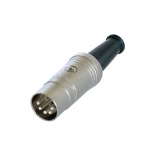 Connector DIN Male Zilver