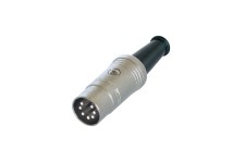 Connector DIN Male Zilver