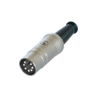 Connector DIN Male Zilver