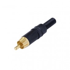 Connector RCA Male Metaal Zwart