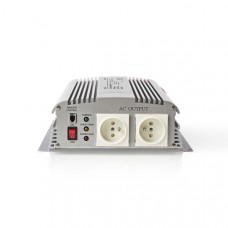 Omvormer Gemodificeerde Sinusgolf | Ingangsvoltage: 12 V DC | Apparaat stroomoutput: Type E (CEE 7/5) | 230 V AC 50 Hz | 1700 W | Piekvermogen: 3000 W | Screw Terminal | Zilver