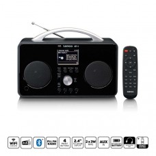 Internet DAB+/FM-radio met Bluetooth-afstandsbediening en oplaadbare batterij
