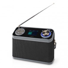 DAB+ Radio | Tafelmodel | DAB+ / FM | 2.4 " | Kleurenscherm | Batterij Gevoed / Netvoeding | Digitaal | 24 W | Bluetooth | Koptelefoonoutput | Wekker | Slaaptimer | IP20 | Handgreep | Zwart