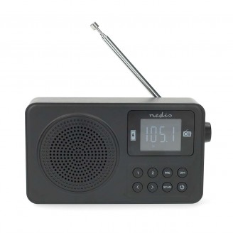FM-Radio | Draagbaar Model | FM | Accu gevoed / USB Gevoed | Digitaal | 2 W | Scherm grootte: 1.77 " | Zwart-Wit Scherm | Bluetooth | Koptelefoonoutput | Wekker | Zwart