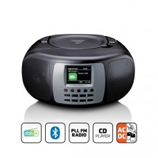 Draagbare DAB+/FM-radio met Bluetooth CD-speler en groot LCD-kleurenscherm Zwart
