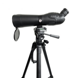 Spotting Scope | Vergrotingsbereik: 20-60 | Diameter objectieflens: 60 mm | Gezichtsveld: 38 m | Dioptrische correctie | Inclusief reistas | Zwart