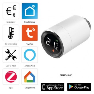 SMART-HEAT10 Smart Zigbee thermostatische radiatorkraan