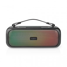 Bluetooth Party Boombox | 4.5 uur | 2.0 | 45 W | Media afspeelmogelijkheden: AUX / USB | IPX5 | Koppelbaar | Handgreep | Feestverlichting | Zwart