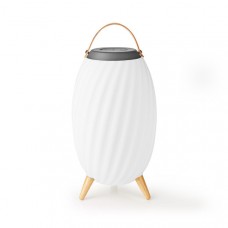 Bluetooth Speaker met Sfeerverlichting | 6 uur | Ambiance Design | 60 W | Mono | RGB / Warm Wit | IPX5 | Koppelbaar | Grijs / Wit