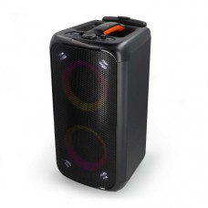 Bluetooth Party Speaker | Maximale batterijduur: 5 uur | 240 W | Handgreep | Feestverlichting | Equalizer | Oranje / Zwart