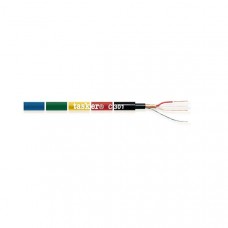 Microfoonkabel op Haspel 2x 0.22 mmÂ² 100 m Zwart