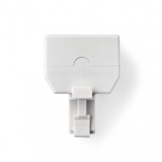 Telecom-Wandcontactdoos | Type Aansluiting: RJ11 | RJ11 Male | 2x RJ11 (4/6) Female | Splitter | ABS | Wit