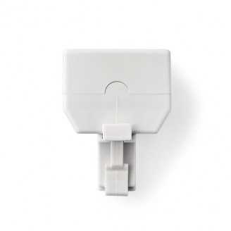 Telecom-Wandcontactdoos | Type Aansluiting: RJ11 | RJ11 Male | 2x RJ11 (4/6) Female | Splitter | ABS | Wit | Envelop
