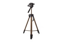 Statief | Maximaal draagvermogen: 4.0 kg | Minimale werkhoogte: 64.0 cm | Maximale werkhoogte: 161.0 cm | 2 Segmenten | Pan & Tilt | Inclusief reistas | ABS / Aluminium | Brons / Zwart