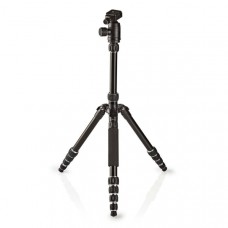 Statief | Maximaal draagvermogen: 3.0 kg | Minimale werkhoogte: 17.5 cm | Maximale werkhoogte: 145.0 cm | 3 Segmenten | Balhoofd | Inclusief reistas | Omkeerbare middenkolom | ABS / Aluminium | Zwart