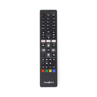 Vervangende Afstandsbediening | Geschikt voor: Philips | Voorgeprogrammeerd | 1 Apparaat | Amazon Prime / Netflix Knop / Rakuten TV Button / Smart Hub Knop | Infrarood | Zwart