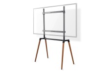TV Vloerstandaard | 60 - 75 " | Maximaal schermgewicht: 40 kg | Scandinavian Design | Anti-omval-riem | Snap-lock | Aluminium / Staal | Zwart