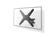 Verticale TV-Muurbeugel | 23 - 55 " | Maximaal schermgewicht: 30 kg | Verticale beweging: 0-282 mm | Minimale muurafstand: 61 mm | Maximale muurafstand: 565 mm | Kantelbaar | Draaibaar | 3 Draaipunt(en) | ABS / Staal | Zwart