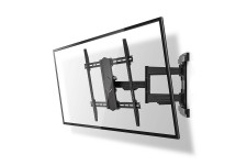 Draai- en Kantelbare TV-Muurbeugel | 43 - 100 " | Maximaal schermgewicht: 70 kg | Kantelbaar | Draaibaar | Minimale muurafstand: 70 mm | Maximale muurafstand: 800 mm | 3 Draaipunt(en) | Staal | Zwart