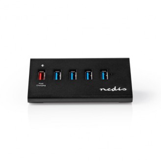 USB-Hub | USB Micro-B Female | USB-A Female | 5-Poorts poort(en) | QC3.0 / USB 3.2 Gen 1 | Netvoeding / USB Gevoed | 5 Gbps | 5x USB