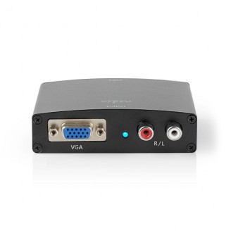 HDMI-Converter | HDMI Input | VGA Female / 2x RCA Female | 1-weg | 1280x768 | 1.65 Gbps | Aluminium | Antraciet