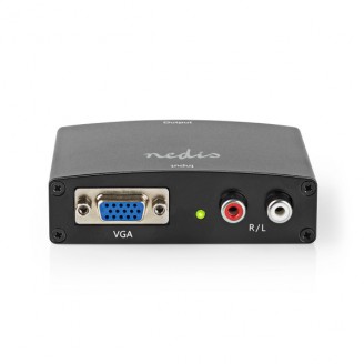 HDMI-Converter | VGA Female / 2x RCA Female | HDMI Output | 1-weg | 1080p | 1.65 Gbps | Aluminium | Antraciet