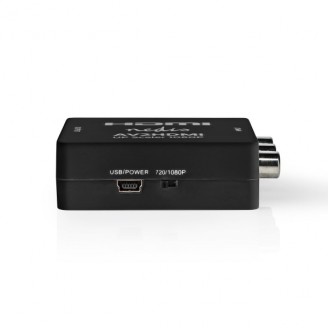 HDMI-Converter | 3x RCA Female | HDMI Output | 1-weg | 1080p | 1.65 Gbps | ABS | Antraciet