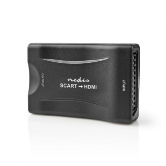 HDMI-Converter | Scart Female | HDMI Output | 1-weg | 1080p | 1.2 Gbps | ABS | Zwart