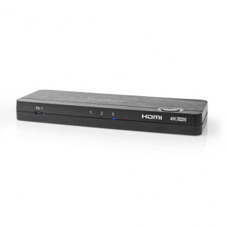 HDMI-Converter | USB-CT Female / 2x HDMI Input / 4x USB A Female | 1x HDMI Output | 1-weg | 4K@60Hz | 18 Gbps | ABS | Antraciet