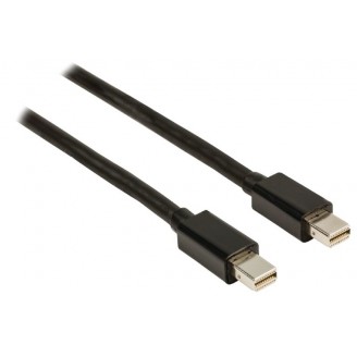 Mini DisplayPort Kabel Mini-DisplayPort Male - Mini-DisplayPort Male 2.00 m Zwart