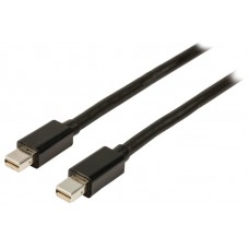 Mini DisplayPort Kabel Mini-DisplayPort Male - Mini-DisplayPort Male 3.00 m Zwart