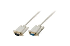 SeriÃ«le kabel SUB-D 9-Pins Male - SUB-D 9-Pins Female 10.0 m Ivoor